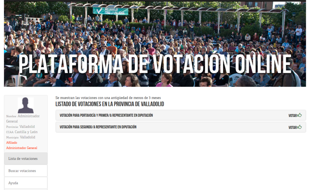 01 votación diputación Valladolid Toma La Palabra