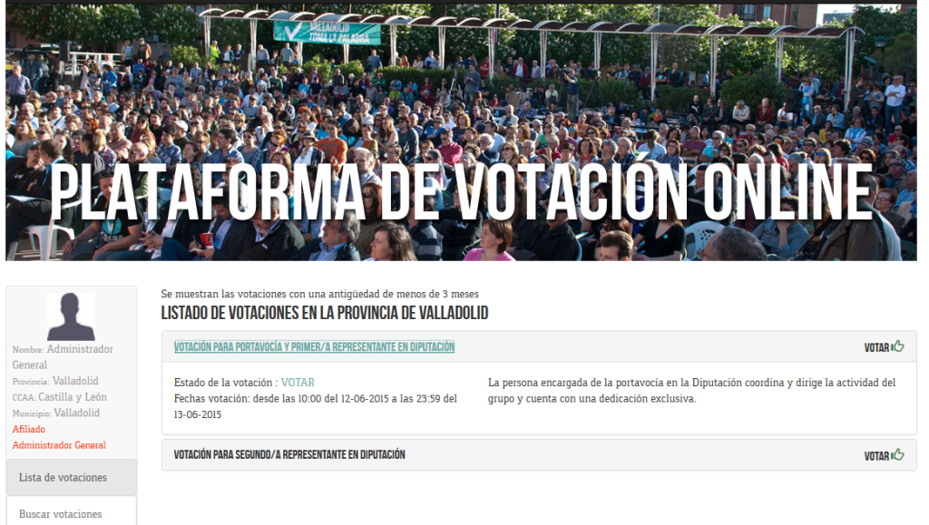 02 votación diputación Valladolid Toma La Palabra