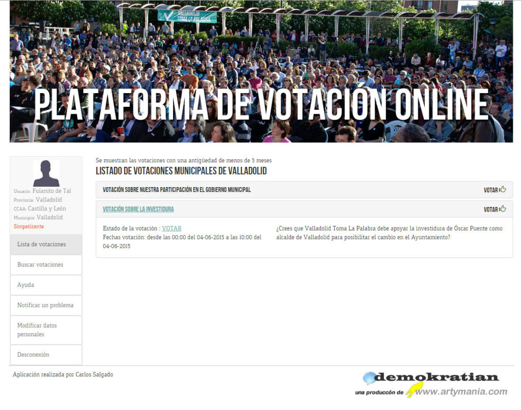 03 Valladolid Toma Palabra - votación online