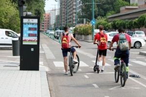 VTLP critica la "destrucción" del entorno de las Moreras por la obra del carril bici de Isabel la Católica, un retroceso en movilidad para Valladolid