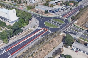 Infografía del paso inferior en la glorieta de San Agustín en Valladolid.AYto DE VALLADOLID