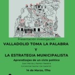 valladolid toma la palabra y la estrategia municipalista