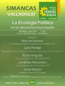 Valladolid Toma la Palabra defiende en Simancas una ecología política para transformar las ciudades
