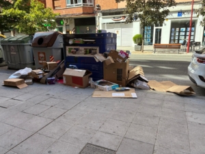 VTLP exige un plan urgente de recogida de basura ante el desbordamiento de contenedores en los barrios de Valladolid